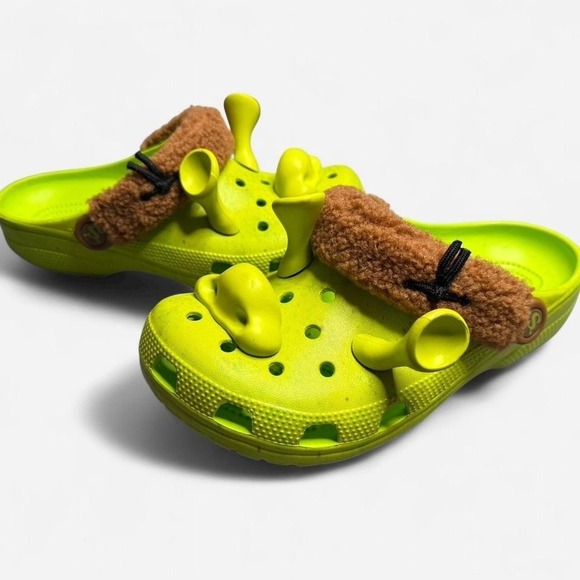 DreamWorks Shrek × Crocs Women's 9/Men's 7 Unisex Clogs EXCELLENT - Picture 4 of 8